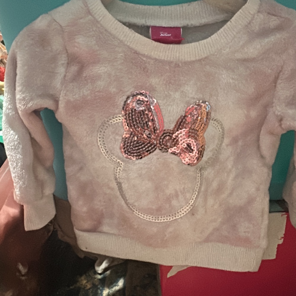 Xersion Kids' Cream Sweatshirt with Sequin Bow